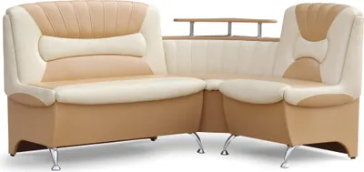 Produktbild von Eckbank Arabika Essecke Sitzbank in Beige-hellbeige Kunstleder mit Ablage Stauraum