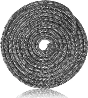 Produktbild von Glasfaserabdichtungsband für Kaminfenster und Kaminrohre - Feuerbeständige Abdichtungstape - Kaminofen und Backofenabdichtungsband - 6 mm x 2,5 m.