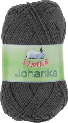Produktbild von 10 x 50g Strickgarn Johanka Strick-Wolle Handstrickgarn Klassikgarn Sommergarn Farbwahl, Farbe:086 dunkelgrau