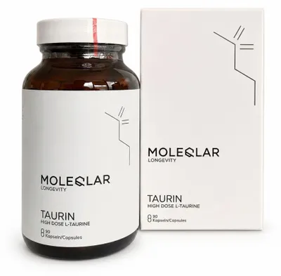 Obrázok produktu pre Moleqlar Taurín vysoké dávky L-Taurín kapsuly 90 kapsúl