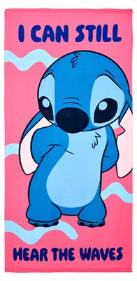Produktbild von Stitch Badetuch 70x140 cm, Kinder Strandtuch Handtuch Mädchen