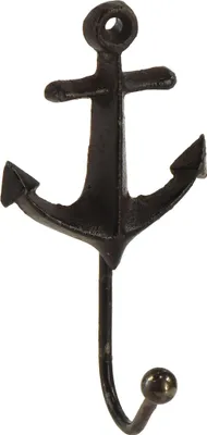 Produktbild von Maritimer Wandhaken Anker Metall Deko für Schlüssel und Handtücher