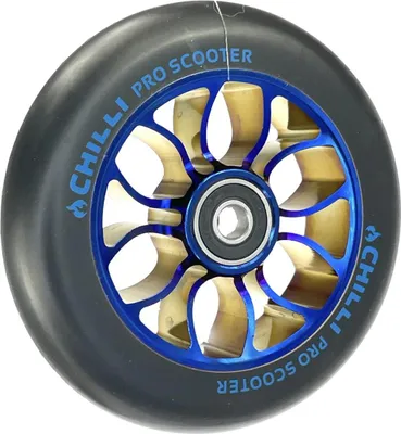 Produktbild von Chilli Pro Stunt-Scooter Rolle Spoked Reaper 110mm Blauchrom/PU Schwarz