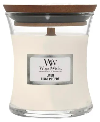 Image de Bougie parfumée Woodwick Linen 85 g