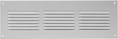 Produktbild von Weißes Lüftungsgitter aus Metall 300 x 100 mm