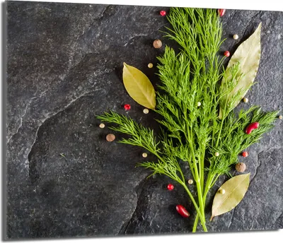 Produktbild von Herdabdeckplatte 60x52 Glaskeramikkochfeld Abdeckung Spritzschutz Glasplatte Deko Schneidebrett, Schiefer Gewürze