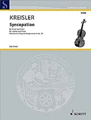 Produktbild von Syncopation . für Violine und Klavier