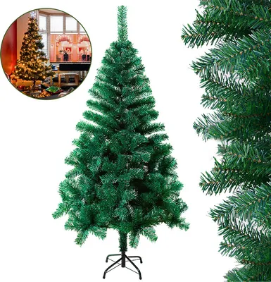 Obrázek produktu pro Jopassy umělý vánoční stromek umělá jedle včetně stojanu kovová zelená 210cm