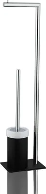 Produktbild von JOOP! Blackline WC-Bürstenkombination - Schwarz / Chrom / Keramik Weiß