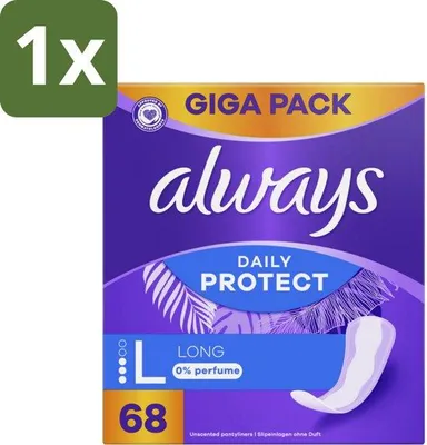 Image de Always - Protège-slips - Long - 0 % parfum - paquet avantage - 68 protège-slips - 1 pièce