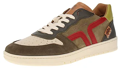 Zdjęcie produktu dla Kamo-Gutsu Campo-048 - Męskie buty sportowe - Kolor: Musgo-Papavero, rozmiar: 45 EU