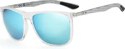 Image de ZENOTTIC Lunettes de soleil polarisées Hommes Fibre de carbone Carré Protection UV400