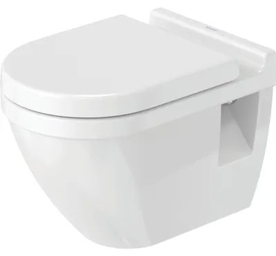 Image de Pack WC suspendu Duravit Starck 3 420009 - cuvette + abattant frein de chute