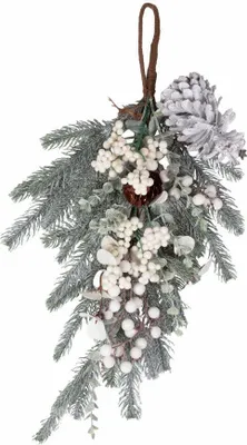 Produktbild von Weihnachtliche Tannenzweige Türdeko 50cm