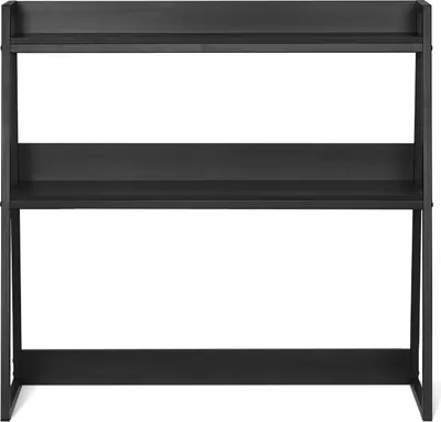 Produktbild von SucceBuy Schreibtisch-Bücherregal. 2-stufiger Organizer. Für Büro und Zuhause, Schwarz