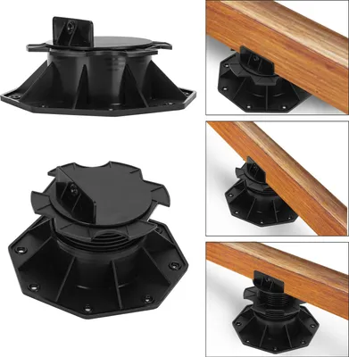 Produktbild von Bettizia Stelzlager Verstellfüße Höhenverstellbare Plattenlager Terrassenlager Stelzlager für Keramik, Beton, Steinplatten 60-140mm 30 Stück
