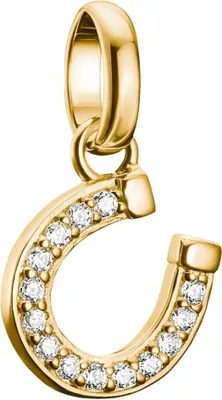 Zdjęcie produktu dla Thomas Sabo zawieszka charm podkowa z kamieniami Connect pozłacana