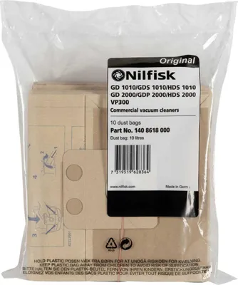 Produktbild von Nilfisk - Zestaw worków - do odkurzacza