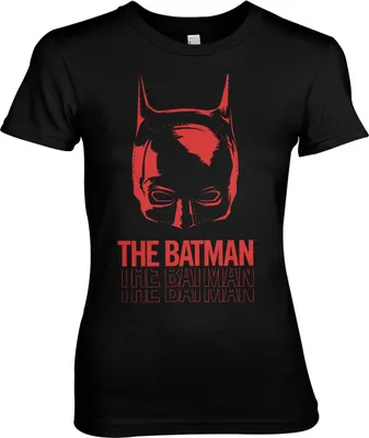 Produktbild von The Batman Layered Logo Girly Tee - X-Large - Black