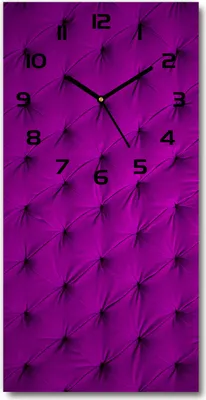 Produktbild von Wanduhr aus Glas – 30x60 cm - Glasbild - Glasuhr - Gehärtetes Glas -Samtwand
