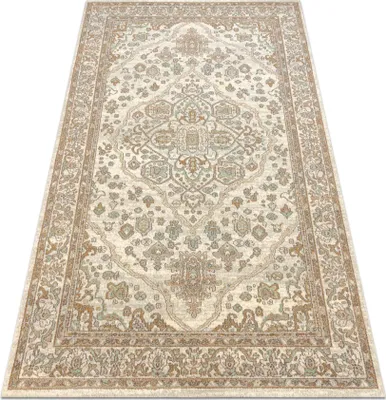Image de Tapis en laine SOHO 477.01.LA100 OSTA - Ornement, rosette beige beige 200x300 cm