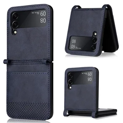 Produktbild von König Design Hülle kompatibel mit Samsung Galaxy Z Flip3 5G Kunststoff Soft Handyhülle - Handy Case Blau