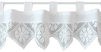 Produktbild von Scheiben-Gardine Landhaus-Stil Häkelspitze 150 x 30 cm Baumwolle-Mix