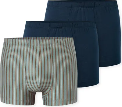 Produktbild von Schiesser Herren 3 Pack Unterwäsche Shorts mit weichem Bund Bio Baumwolle Multip
