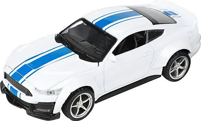 Produktbild von MUSTANG V8 Modellauto mit Rückzug Metall Modell Auto Spielzeugauto Geschenk Kinder 73 (Weiss)