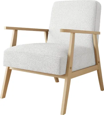 Produktbild von MIRJAN24 Sessel Runoya Boucle, Wohnzimmersessel vom Hersteller, Vintage Relaxsessel, Polstersessel (Farbe: Baloo 2073)