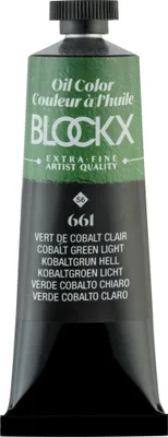 Produktbild von Blockx 3x Ölfarbe, Kobaltgrün hell - Tube 35ml - Hellkobaltgrün 213661BXC