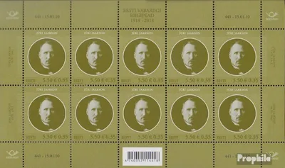 Produktbild von Briefmarken Estland 2010 Mi 652Klb Kleinbogen (kompl.Ausg.) postfrisch Jaakson