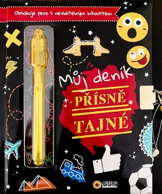 Obrázok produktu pre Môj tajný denník na kľúč Prísne tajné (čierny)
