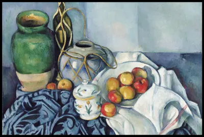 Obrázok produktu pre Plakát 91,5 x 61 cm Zátišie s jablkami, Paul Cezanne Vintage Salon