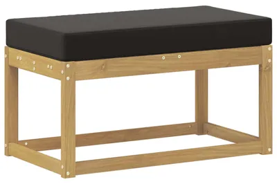 Obrázok produktu pre Záhradná stolička, lavička s vankúšom Biela 80 x 43 x 45 cm