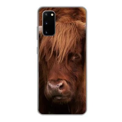 Produktbild von MuchoWow® Handyhülle Schutzhülle Hülle für Samsung Galaxy S20 Schottischer Highlander - Orange - Tiere Silikon Softcase Handy Hülle - Bild
