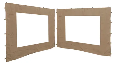 Produktbild von 2 Seitenteile 250x190cm für Gartenpavillon Antik Pavillon Partyzelt 3x3m Seitenwand Sand