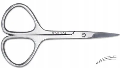 Produktbild von Hairplay NP01-9 Gebogene Kosmetikschere Edelstahl