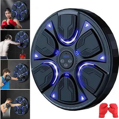 Produktbild von Sportanzug,Elektronische Musik Boxmaschine, Wandmontiertes,Boxziel,Musikalische Boxzielscheibe,40cm,Boxing Trainingsmaschine
