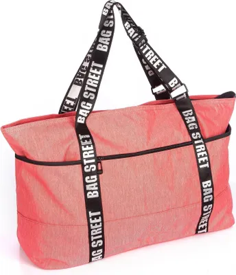 Produktbild von Bag Street Geräumige Strandtasche Sporttasche Handgepäcktasche 55x35x22 cm Hellrosa