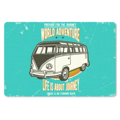 Produktbild von MuchoWow® Schreibtischunterlage Oldtimer - Oldtimer - Auto 60x40 cm - XXL Mauspad - Großes Mauspad