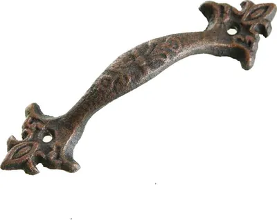 Produktbild von Möbelgriff, Truhengriff im Barockstil, Antiker Türgriff aus Gusseisen 17 cm