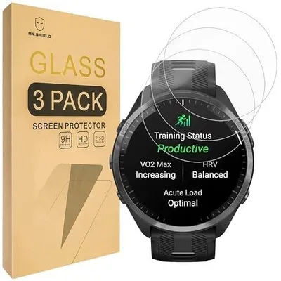 Zdjęcie produktu dla Szkło hartowane do garmin forerunner 965 ochrona ekranu 3 sztuki