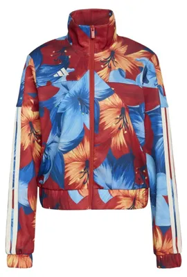 Zdjęcie produktu dla Adidas KD4635_190, Damski, Kremowy, Jasny Niebieski, Czerwony, Kurtka treningowa, Koszykówka, 2XS, Krój luźny