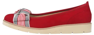 Produktbild von Gabor Casual Ballerinas in Übergrößen Rot 44.141.15 große Damenschuhe