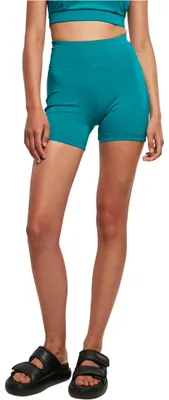 Productafbeelding van Urban Classics dames shorts, damesmodel, gerecycled materiaal, hoge taille, fietsshort, waterafstotend