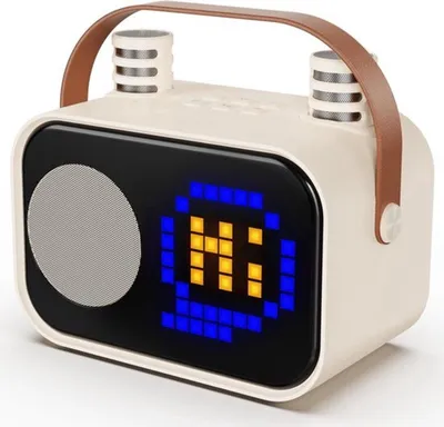 Productafbeelding van Draagbare Bluetooth luidspreker met microfoon en animatiemodi voor kinderen