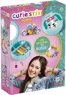 Zdjęcie produktu dla Zestaw do tworzenia biżuterii Cutie Stix Puppy, Lansay 33121, Naszyjnik i Bransoletki, Od 6 lat