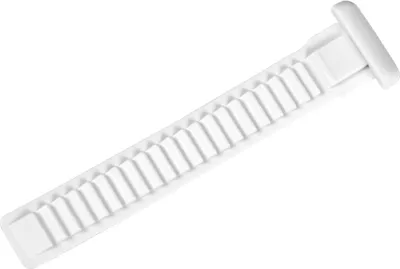 Zdjęcie produktu dla Pasek z tworzywa sztucznego, biały, z klamrą typu Icon, Force i Crown, 10 cm