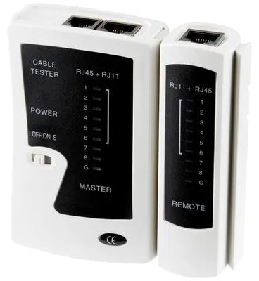 B.E.S.T. Kabeltester Netzwerktester für RJ45 und RJ11 Stecker – Produktbild 1